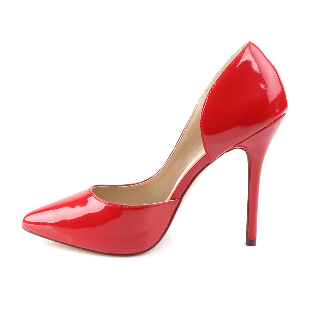 5" Heel, 3/8" Hidden Platform D'Orsay Pump (Pleaser AMU22/B)