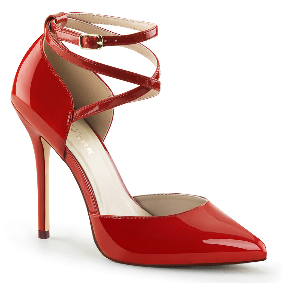 5" Heel, 3/8" Hidden Platform D'Orsay Pump (Pleaser AMU25/B)