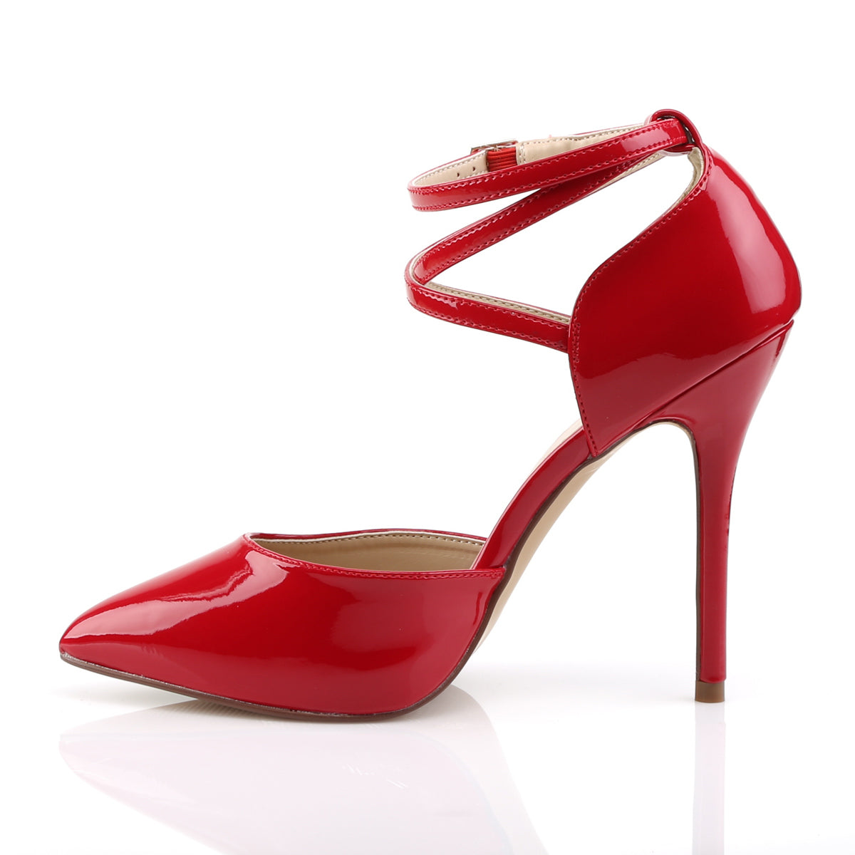 5" Heel, 3/8" Hidden Platform D'Orsay Pump (Pleaser AMU25/B)