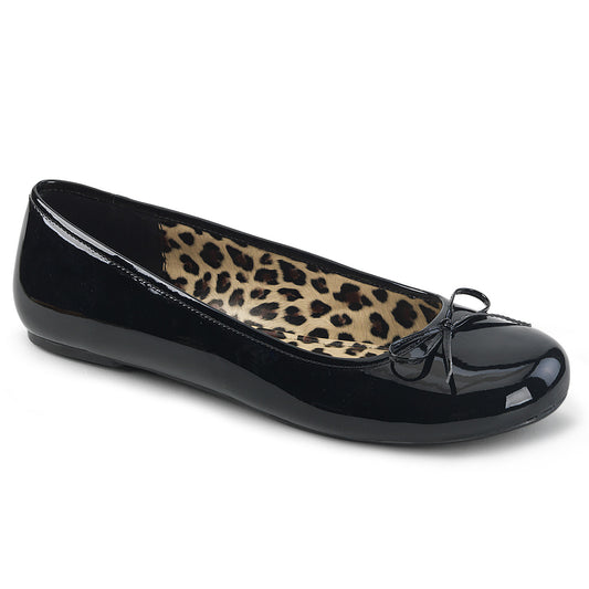 Ballet Flat W/ Bow Accent (Pleaser Pink Label ANNA01/B)