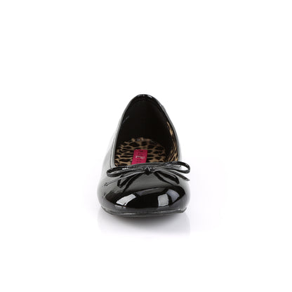 Ballet Flat W/ Bow Accent (Pleaser Pink Label ANNA01/B)