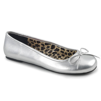 Ballet Flat W/ Bow Accent (Pleaser Pink Label ANNA01/B)