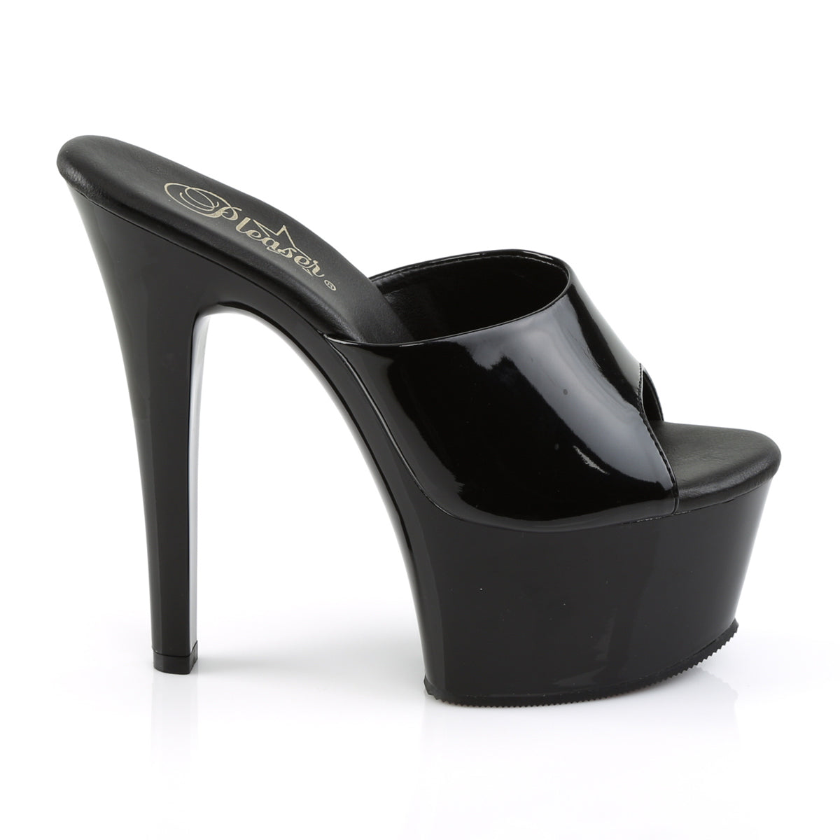 6" Heel, 2 1/4" PF Vegan Friendly Slide (Pleaser ASP601/B/M)