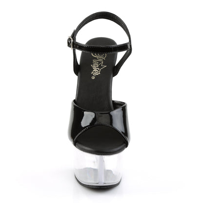 6" Heel, 2 1/4" PF Vegan Friendly Ankle Strap Sandal (Pleaser ASP609/B/C)