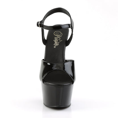 6" Heel, 2 1/4" PF Vegan Friendly Ankle Strap Sandal (Pleaser ASP609/B/C)