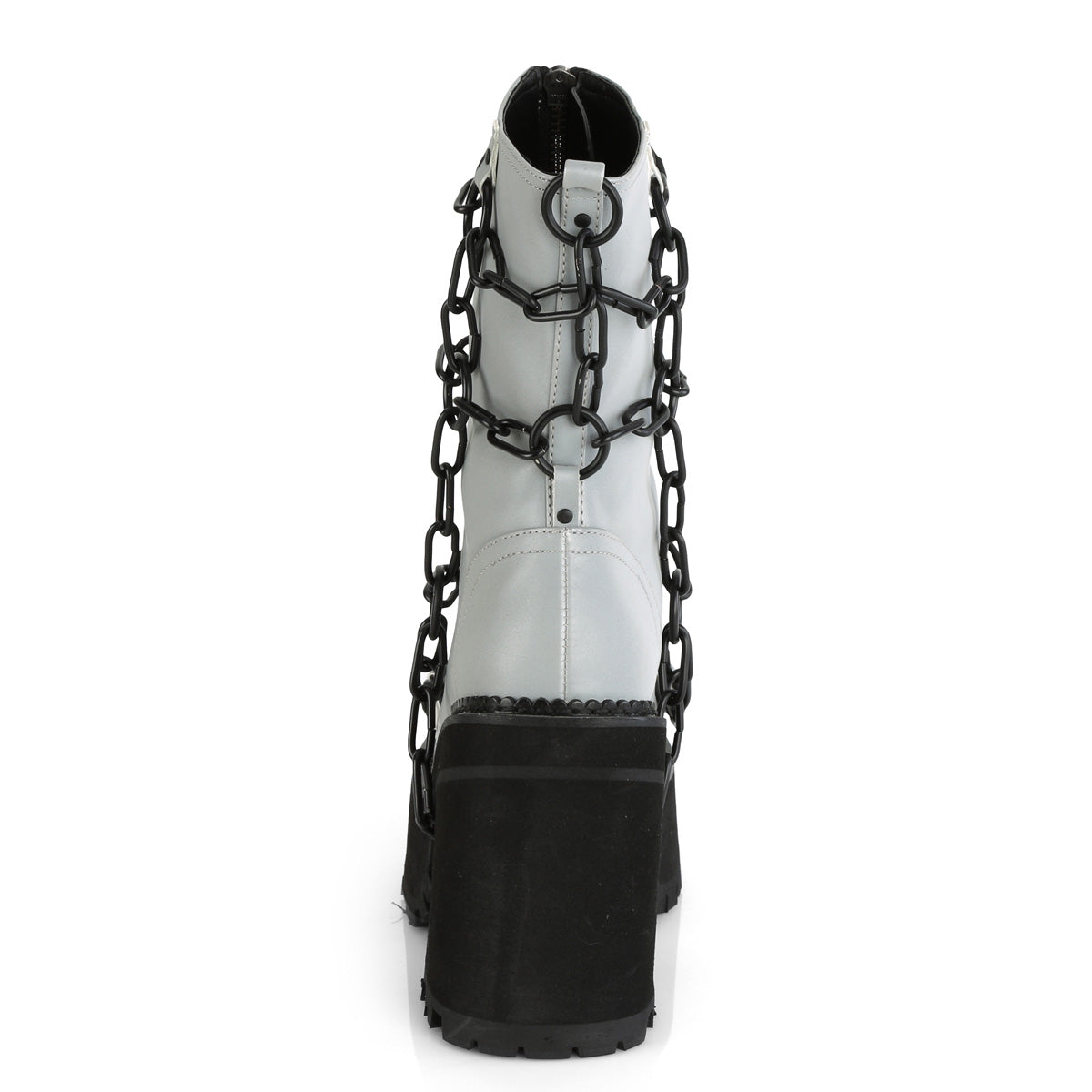 4 3/4" Heel, 2 1/4" PF Ankle Boot, Front Zip (Demonia ASST66/BVL)