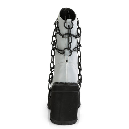 4 3/4" Heel, 2 1/4" PF Ankle Boot, Front Zip (Demonia ASST66/BVL)