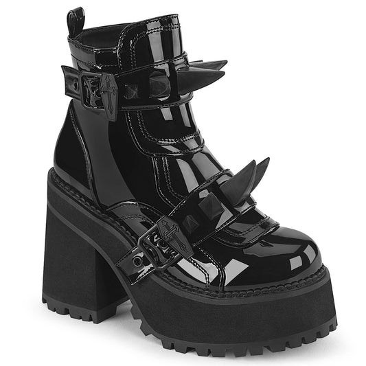 4 3/4" Heel, 2 1/4" PF Ankle Boot, Inside Zip (Demonia ASST72/B)