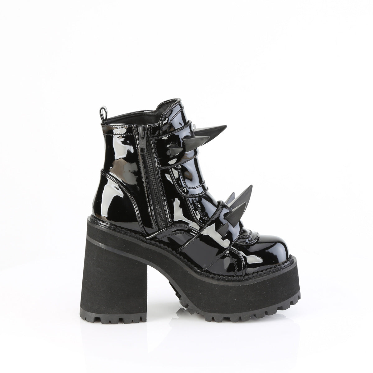 4 3/4" Heel, 2 1/4" PF Ankle Boot, Inside Zip (Demonia ASST72/B)