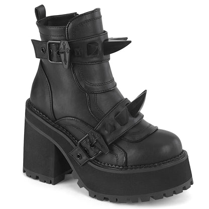 4 3/4" Heel, 2 1/4" PF Ankle Boot, Inside Zip (Demonia ASST72/B)