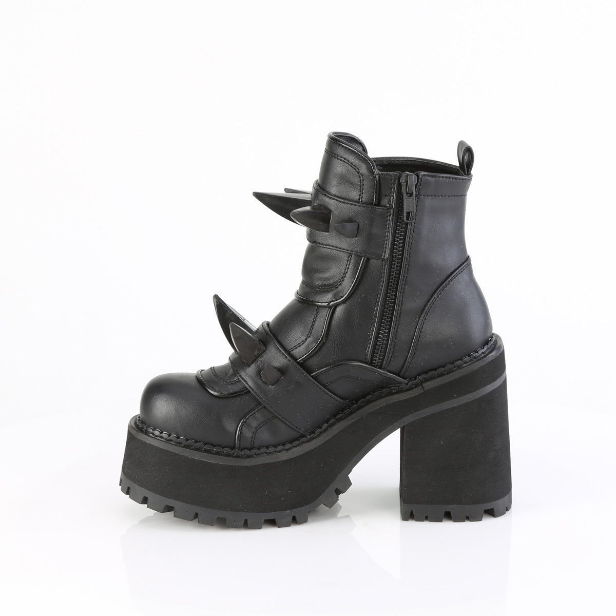 4 3/4" Heel, 2 1/4" PF Ankle Boot, Inside Zip (Demonia ASST72/B)