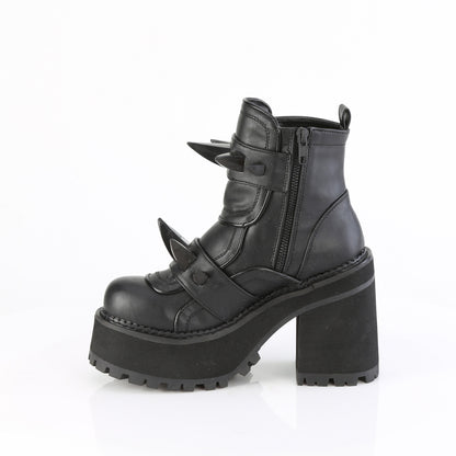 4 3/4" Heel, 2 1/4" PF Ankle Boot, Inside Zip (Demonia ASST72/B)