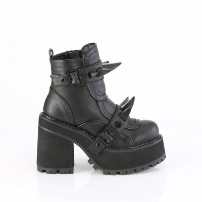 4 3/4" Heel, 2 1/4" PF Ankle Boot, Inside Zip (Demonia ASST72/B)