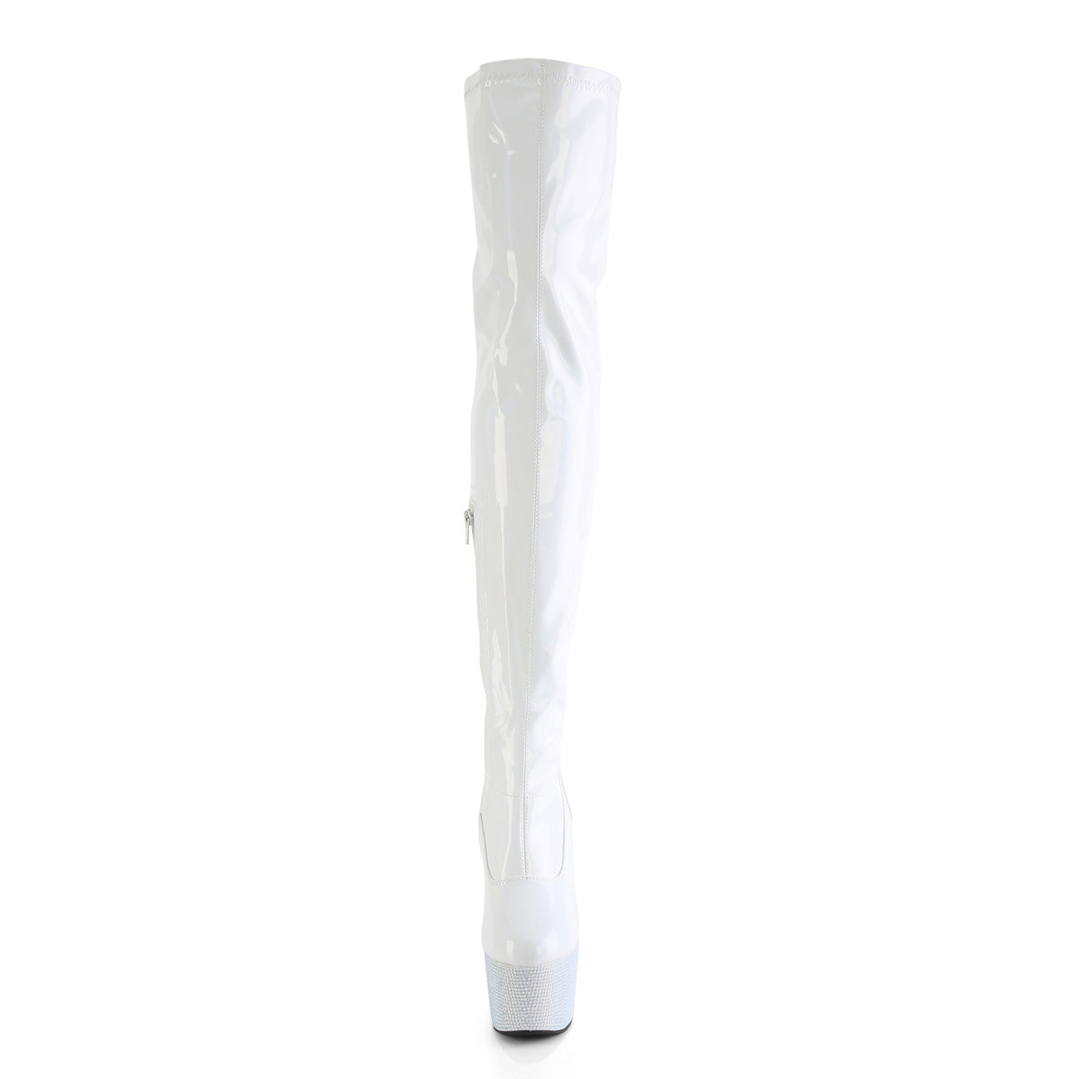 *7" Heel, 2 3/4" PF Stretch Thigh Boot w/RS, Side Zip (Pleaser BEJ3000-7/BPHG/BPRS)