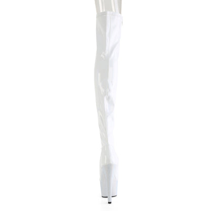 *7" Heel, 2 3/4" PF Peep Toe Thigh Boot w/RS, Side Zip (Pleaser BEJ3011-7/BHG/MDBRS)