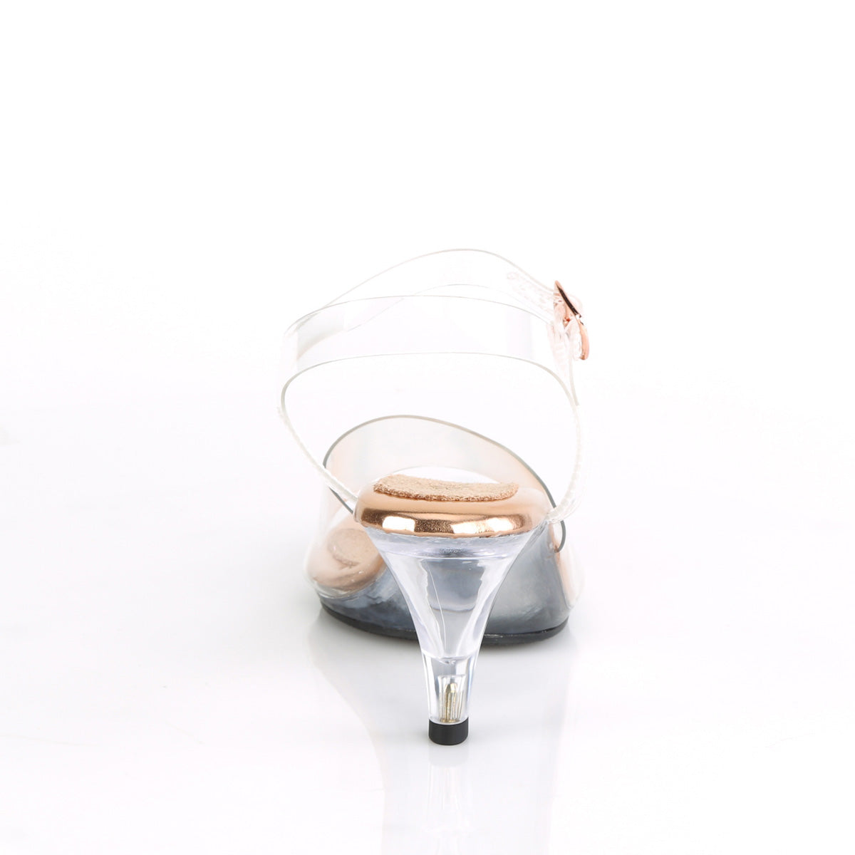 *3" Heel, 1/8" PF Ankle Strap Sandal (Fabulicious BEL308/C-ROGLD/C)