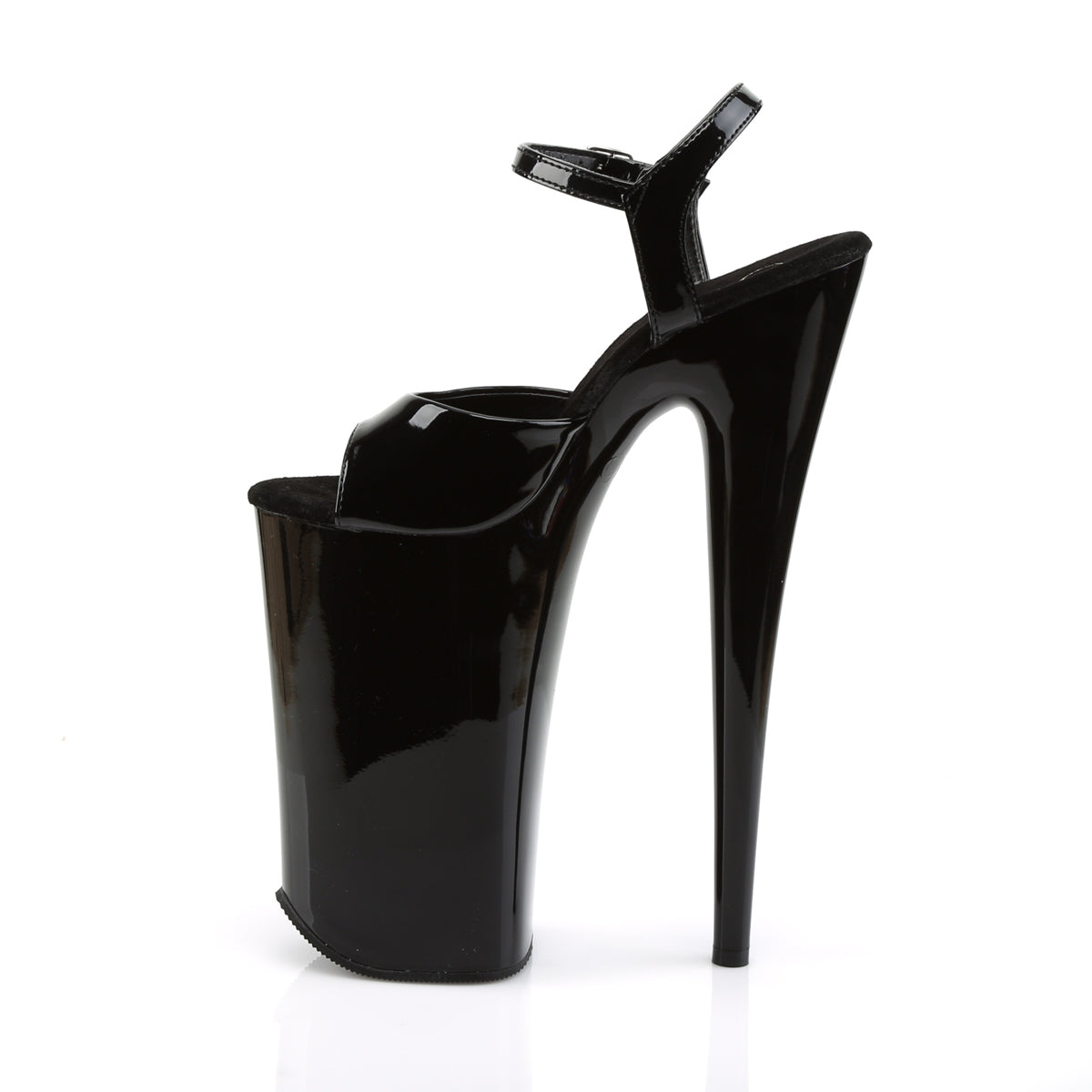 10" Heel, 6 1/4" PF Ankle Strap Sandal (Pleaser BEY009/B/M)