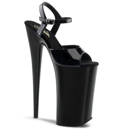 10" Heel, 6 1/4" PF Ankle Strap Sandal (Pleaser BEY009/B/M)