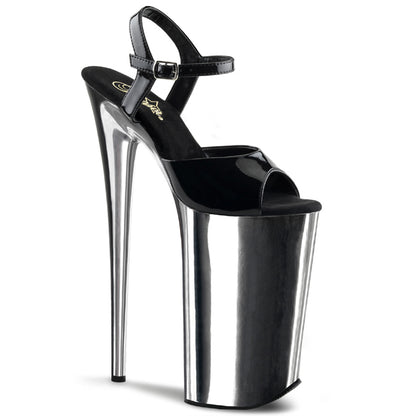 10" Heel, 6 1/4" PF Ankle Strap Sandal (Pleaser BEY009/B/M)