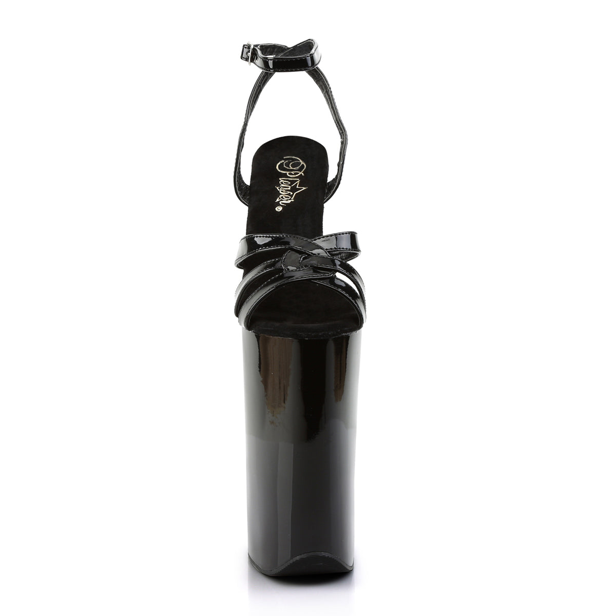 *10" Heel, 6 1/4" PF Wrap Around Ankle Strap Sandal (Pleaser BEY012/B/M)