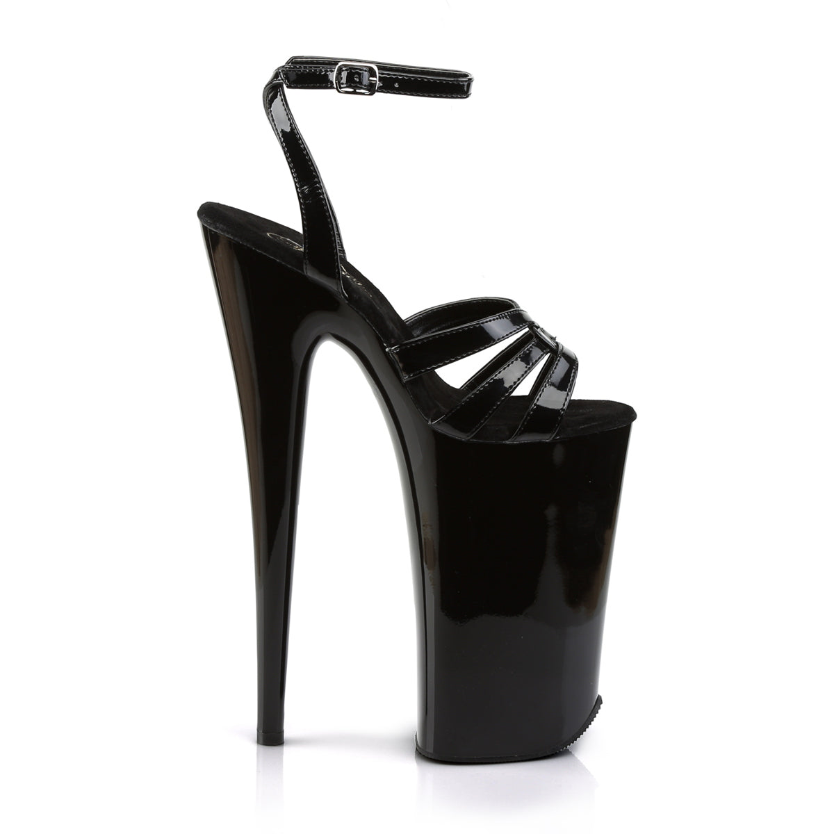 *10" Heel, 6 1/4" PF Wrap Around Ankle Strap Sandal (Pleaser BEY012/B/M)