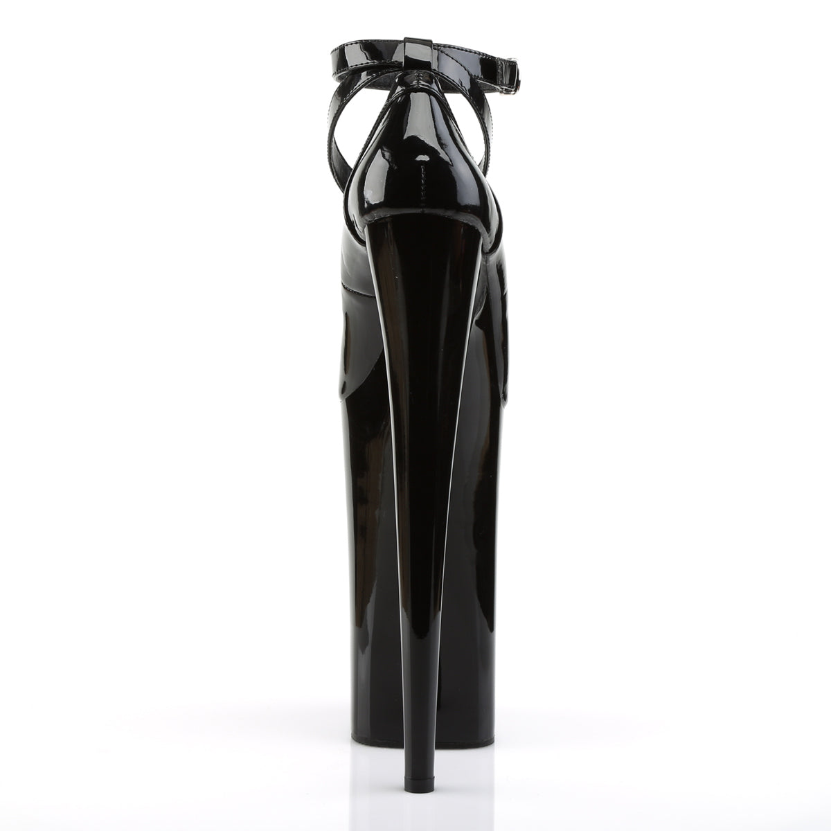 *10" Heel, 6 1/4" PF Criss-Cross Ankle Strap Pump (Pleaser BEY087/B/M)