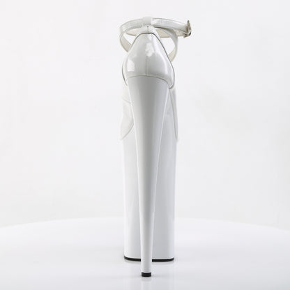 *10" Heel, 6 1/4" PF Criss-Cross Ankle Strap Pump (Pleaser BEY087/B/M)
