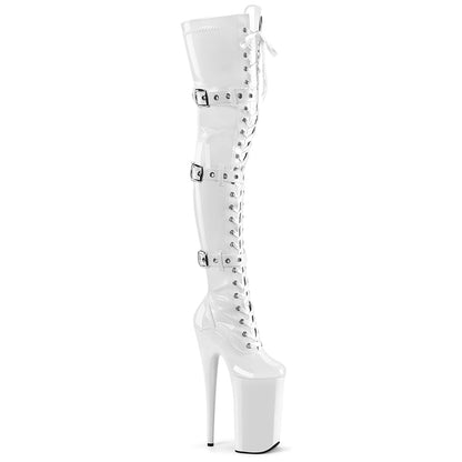 10" Heel, 6 1/4" PF Lace-Up Thigh Boot (Pleaser BEY3028/B/M)