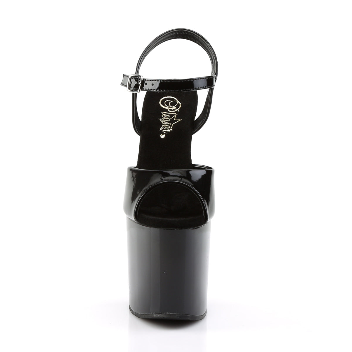 *7 1/2" Gun Heel Ankle Strap Platform Sandal (Pleaser BOND709/B/M)