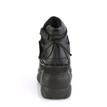 4" PF Ankle Bootie w/ Hook N' Loop Straps (Demonia BOX13/BVL)