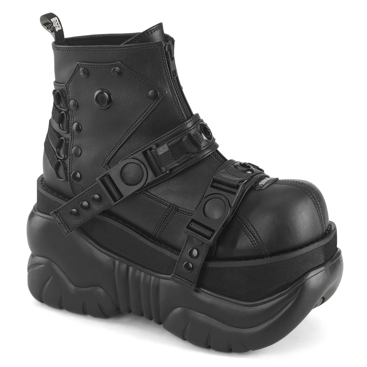 3" PF Ankle Boot, Back Zip (Demonia BOX60/BVL)