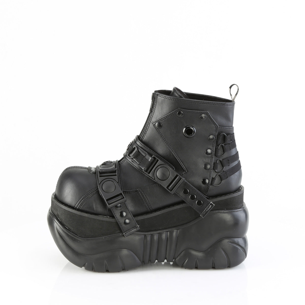 3" PF Ankle Boot, Back Zip (Demonia BOX60/BVL)