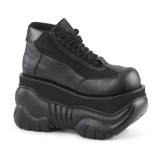4" PF Cyber Lace Up Sneaker Shoes (Demonia BOXER/B/PU)