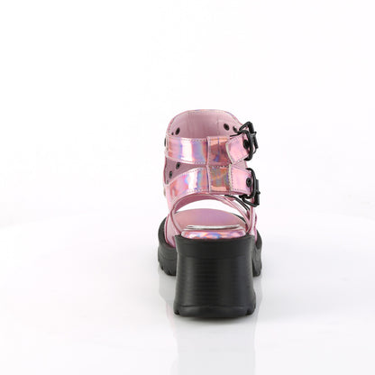 *2 3/4" Heel, 1" Platform Ankle Strap Sandal (Demonia BRATTY07/PHG)