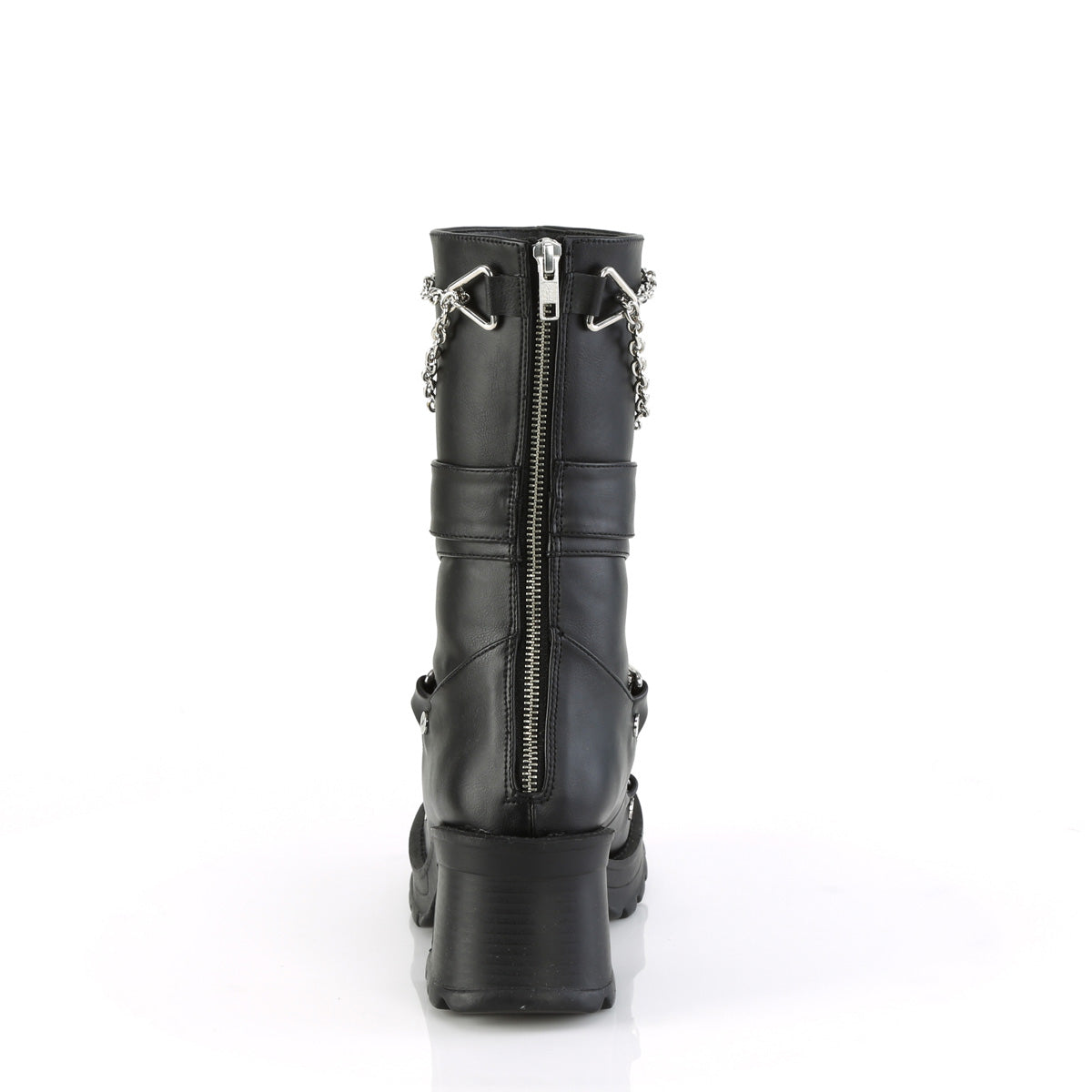 **2 3/4" Heel, 1" Platform Mid-Calf Boot, Back Zip (Demonia BRATTY120/BVL)