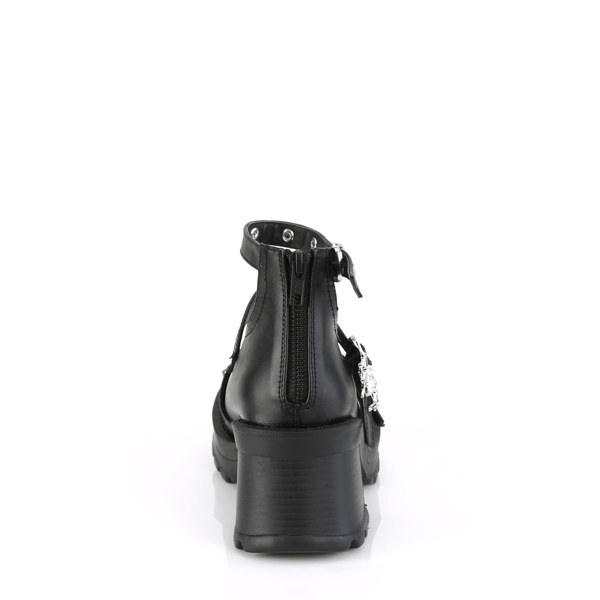 2 3/4" Heel, 1" Platform Ankle High Strappy Shoe (Demonia BRATTY30/BVL)