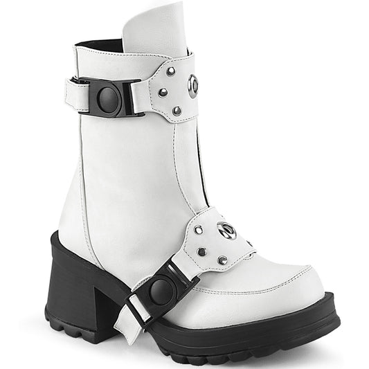 *2 3/4" Heel, 1" Platform Ankle Boot, Inside Zip (Demonia BRATTY56/WVL)