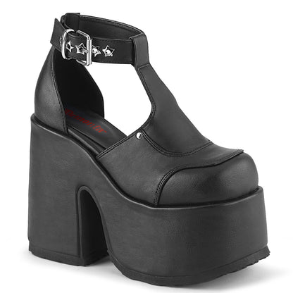 5" Chunky Heel, 3" Platform Eyelet T-Strap Sandal (Demonia CAM103/B)