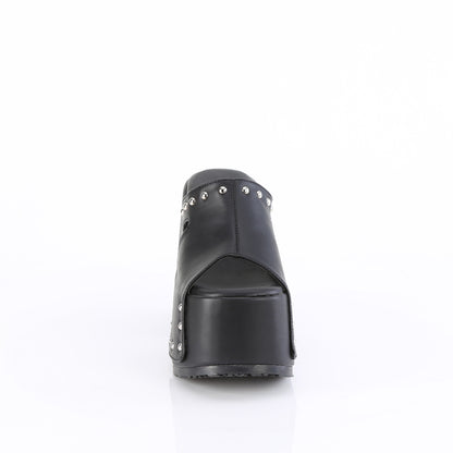 5" Chunky Heel, 3" Platform Slide (Demonia CAM109/BVL)