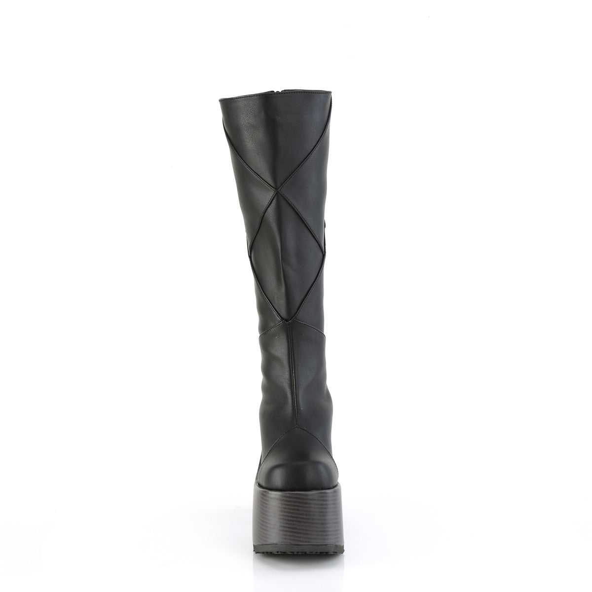 5" Chunky Heel, 3" P/F Knee High Boot, Inside Zip (Demonia CAM280/BNMCVS)