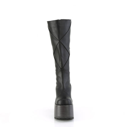 5" Chunky Heel, 3" P/F Knee High Boot, Inside Zip (Demonia CAM280/BNMCVS)