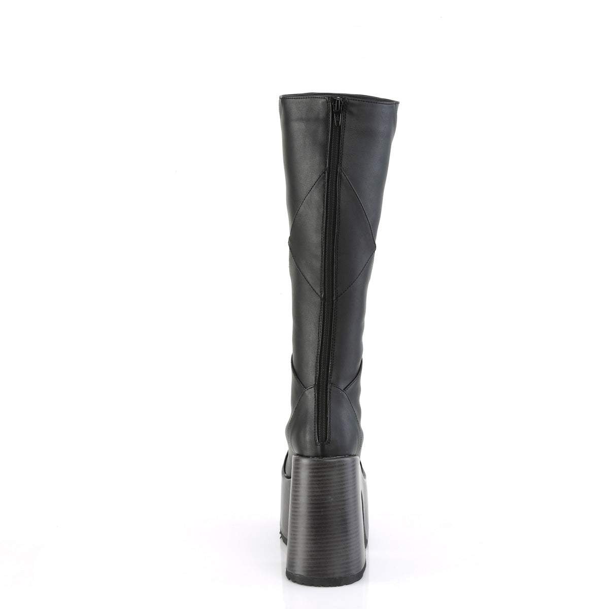 5" Chunky Heel, 3" P/F Knee High Boot, Inside Zip (Demonia CAM280/BNMCVS)