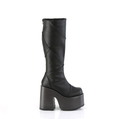 5" Chunky Heel, 3" P/F Knee High Boot, Inside Zip (Demonia CAM280/BNMCVS)