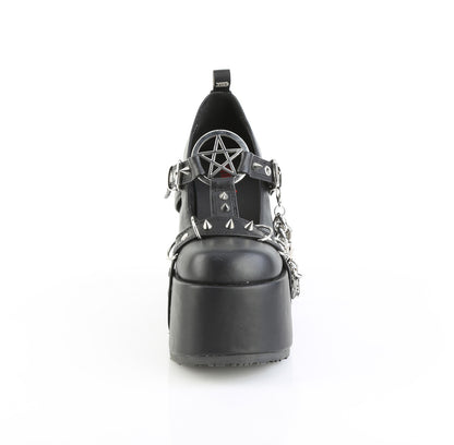 5" Chunky Heel, 3" Platform Eyelet T-Strap Maryjane (Demonia CAM33/BVL)