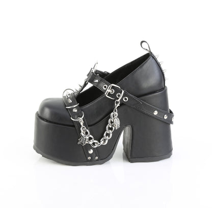 5" Chunky Heel, 3" Platform Eyelet T-Strap Maryjane (Demonia CAM33/BVL)