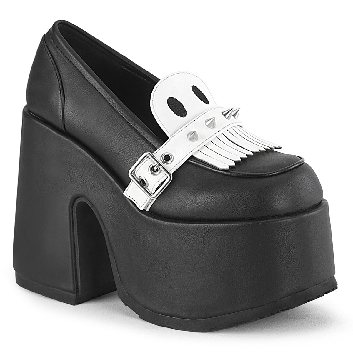 **5" Chunky Heel, 3" Platform Oxford Shoe (Demonia CAM58/BVL)