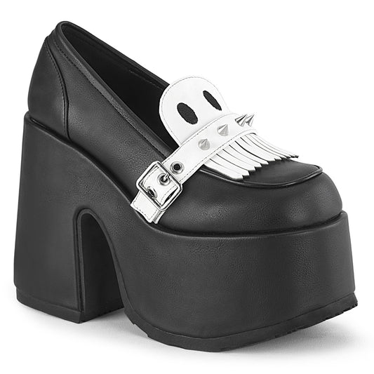 **5" Chunky Heel, 3" Platform Oxford Shoe (Demonia CAM58/BVL)