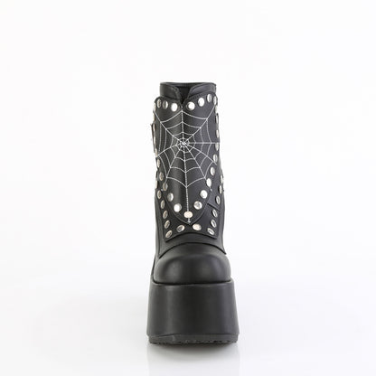 **5" Chunky Heel, 3" P/F  Mid-Calf Boot, Side Zip (Demonia CAM70/BVL)
