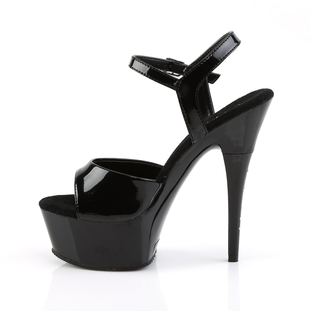 6" Ankle Strap PF Sandal W/RS On Heel (Pleaser CAP609/B/C)