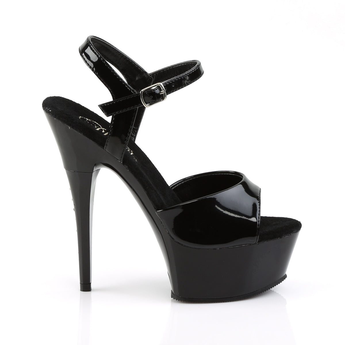 6" Ankle Strap PF Sandal W/RS On Heel (Pleaser CAP609/B/C)
